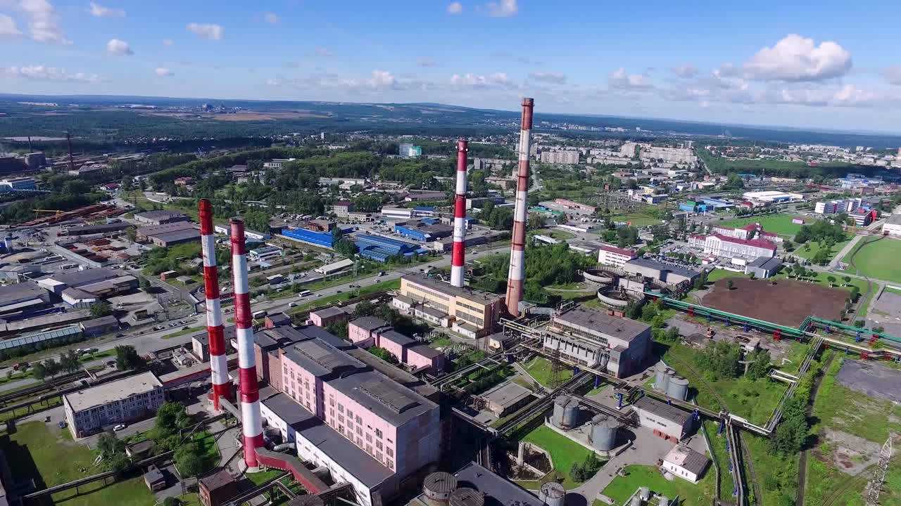 vista aérea de la zona industrial