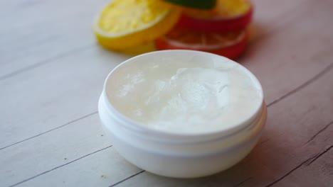 natural citrus-infused skin cream