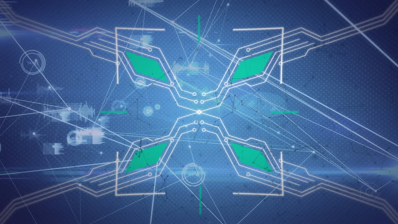 데이터 프로세싱을 통한 연결 네트워크의 애니메이션