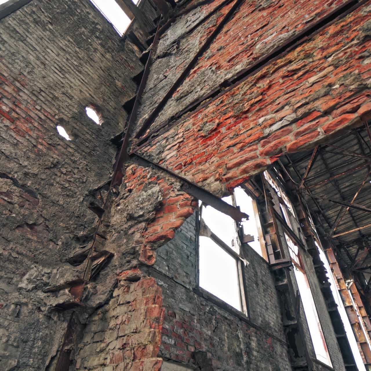 Interior of abandoned factory