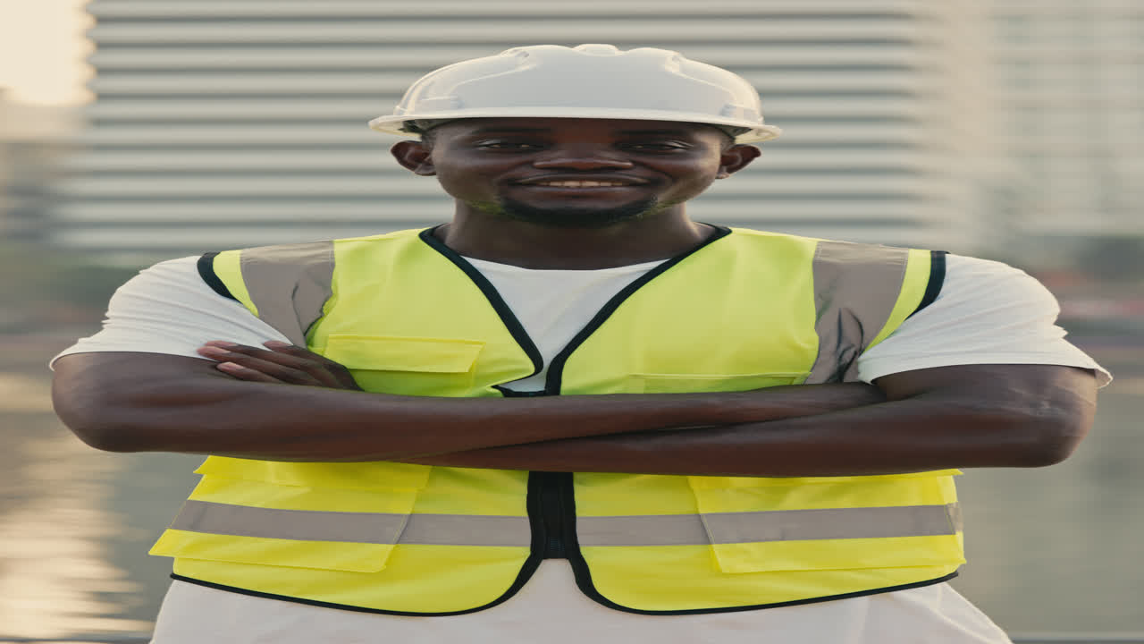 Retrato de un trabajador de la construcción