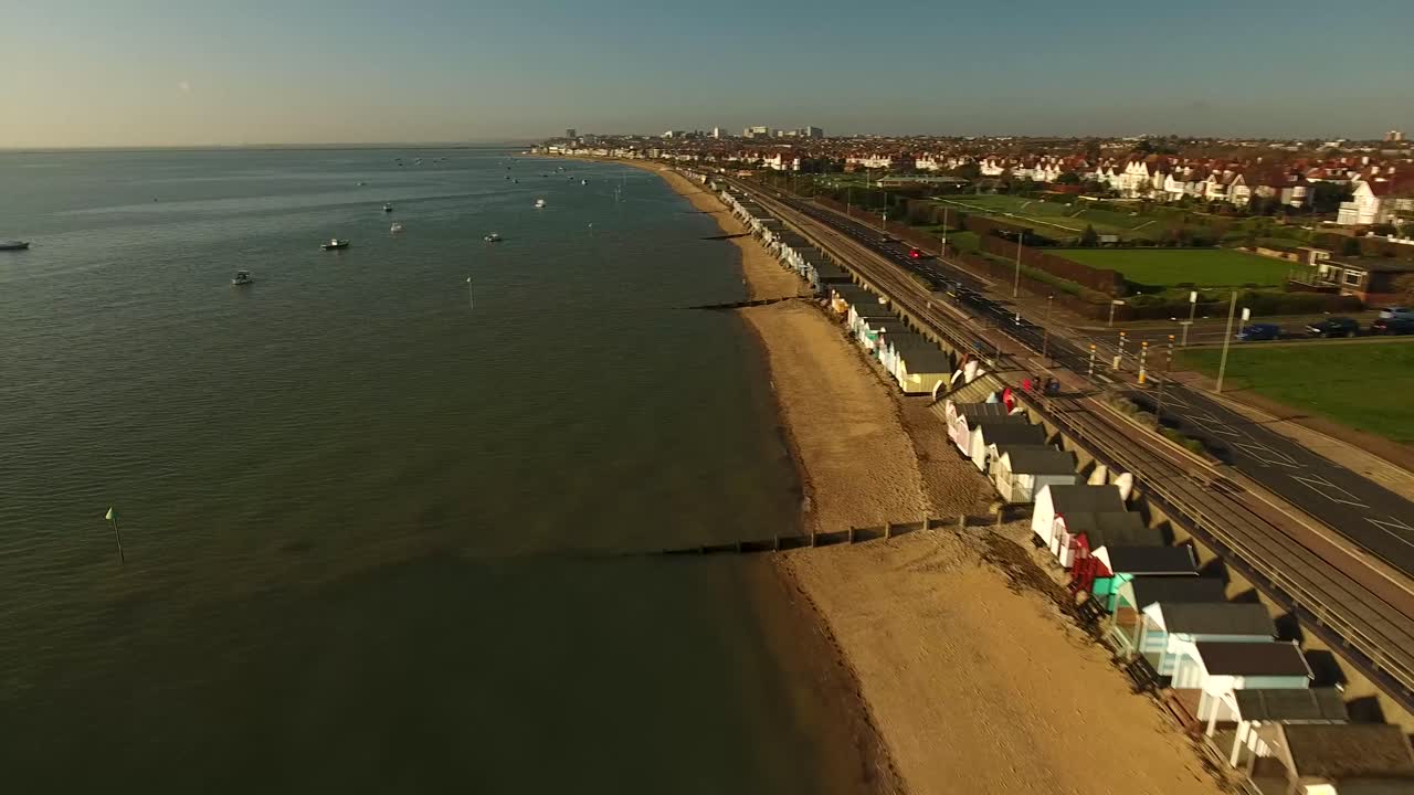 el vuelo de aviones no tripulados de la costa sur de essex 4k