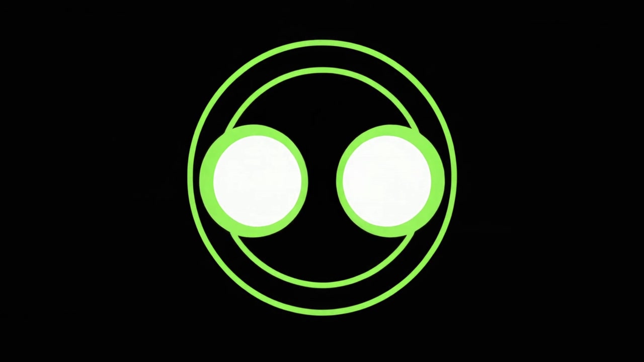 Abstract Green Circular Motion Graphic Animation