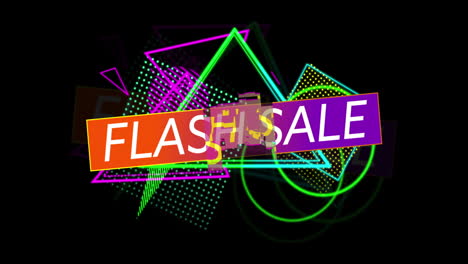 Flash-Sale-advertisement-in-Retro-Eighties-style.