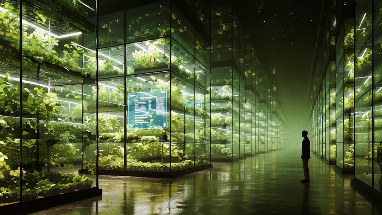Tecnologia inovadora de agricultura vertical transformando a agricultura noturna