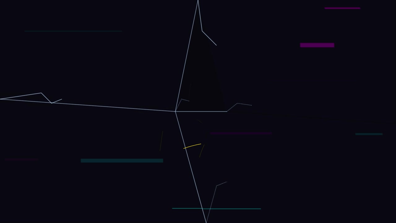 Abstract Digital Glitch Animation with Geometric Lines