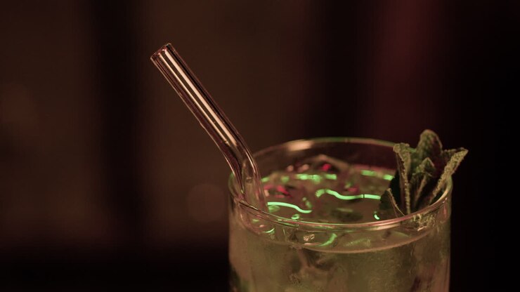 Cocktail in the counter