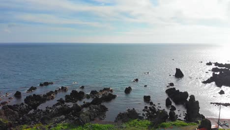 rishiri island lighthouse coastline