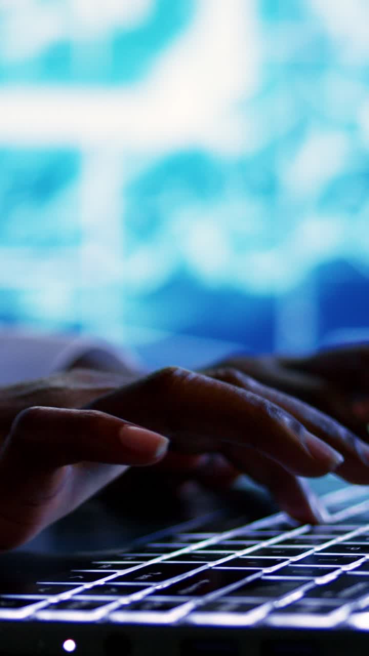 Vertical video Administrator maintenancing AI systems