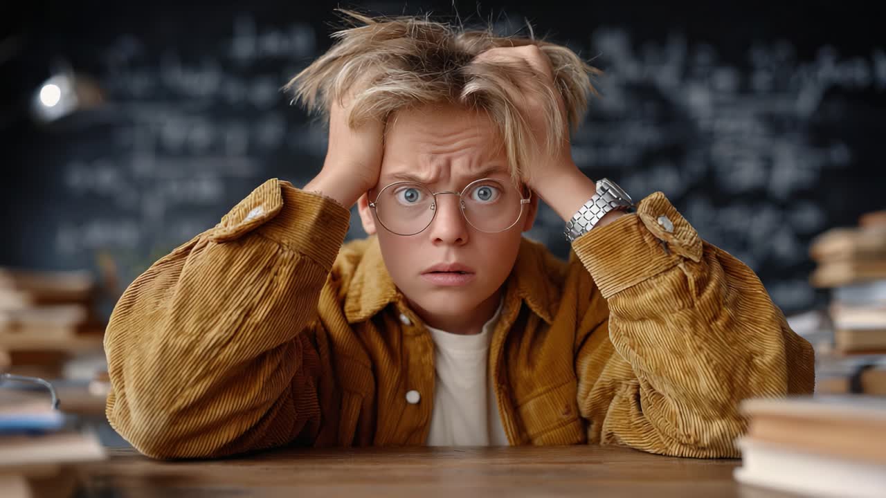 A Student's Outburst of Frustration: Capturing the Emotion of Academic Stress and Overwhelm in a Classroom Setting