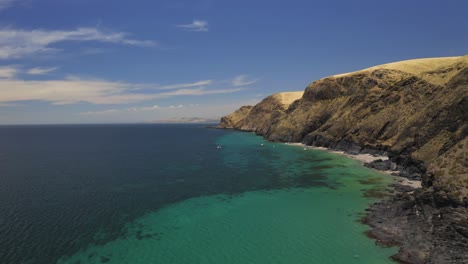 Vista-Aérea-De-La-Costa-De-La-Península-De-Fleurieu,-Australia-Del-Sur.