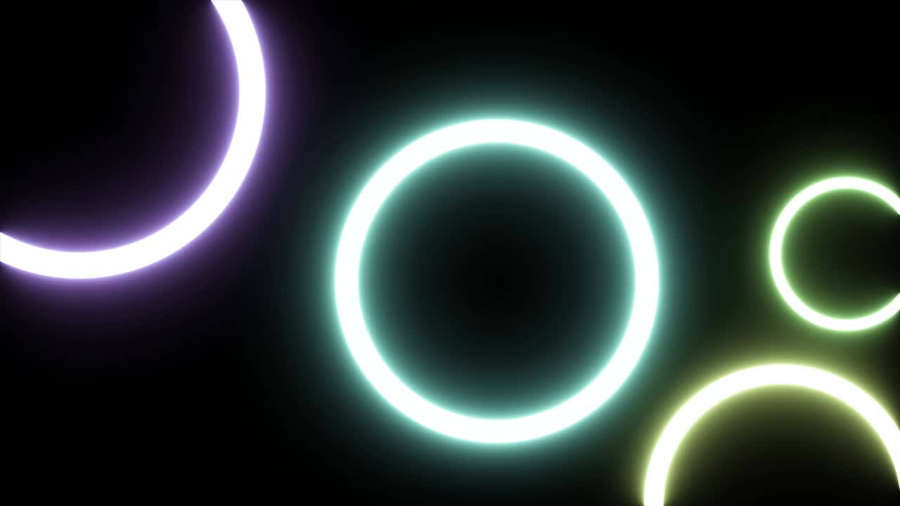 fondo de neón brillante. luces parpadeantes de forma cuadrada. 4k bucle sin costuras animado
