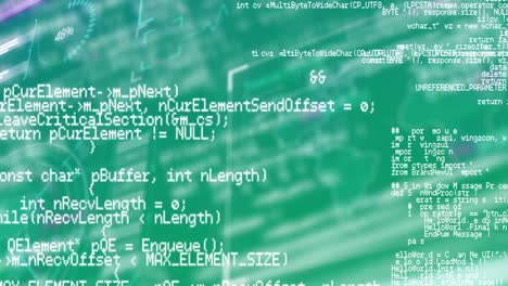 animation of data processing on interface