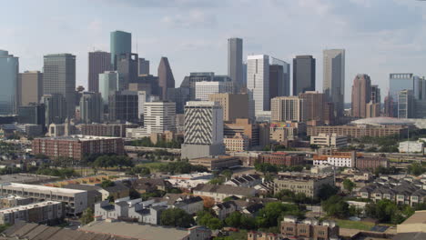 Toma-De-Establecimiento-Del-Centro-De-Houston-Desde-El-área-Histórica-Del-Tercer-Distrito