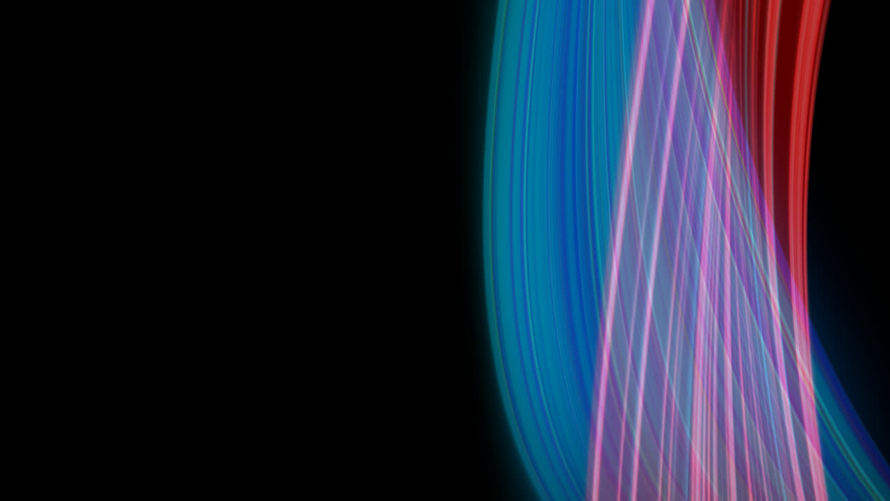 animación en bucle de rayos de luz azules y rojos