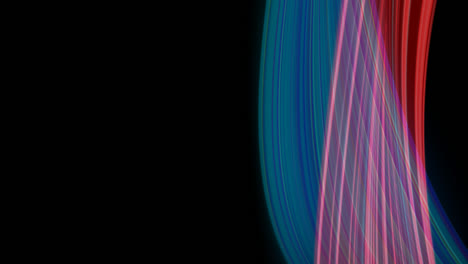 animación en bucle de rayos de luz azules y rojos