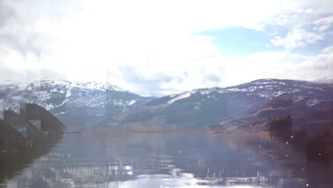 Digital-Generiertes-Video-Von-Flüssen-Und-Schneebedeckten-Bergen-4K