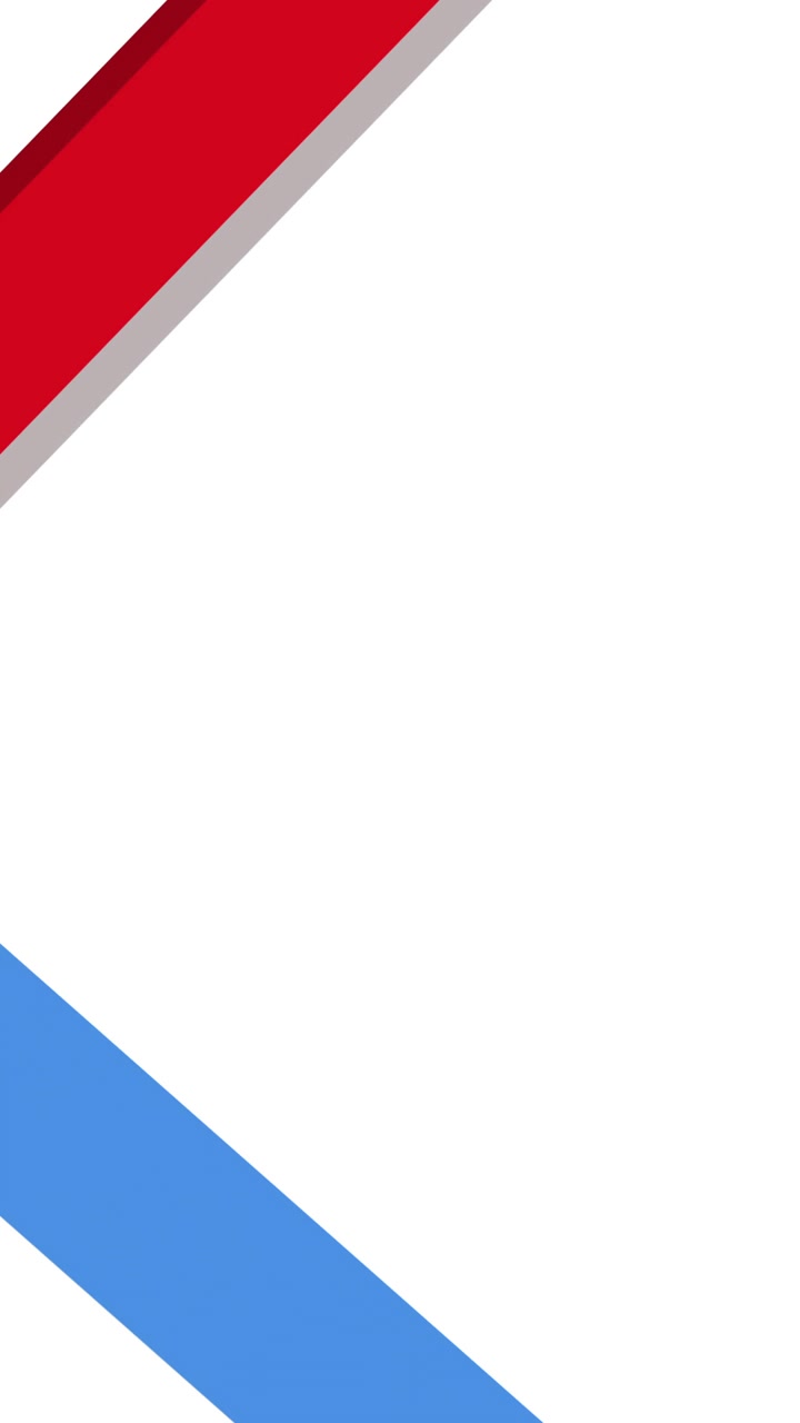 Animación de formas coloridas sobre fondo blanco