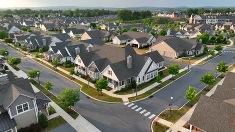 Daytime-aerial-view-of-luxury-houses-in-American-development-for-55