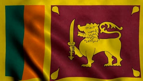 4k seamless loopable flag of sri lanka