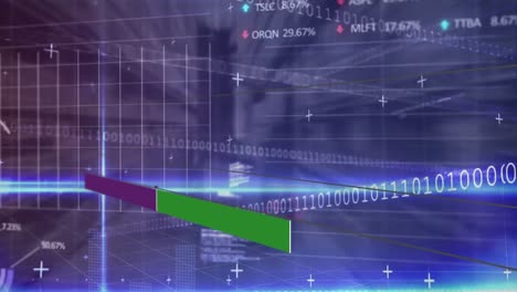 Animation-Von-Statistiken-Und-Binärer-Kodierung,-Finanzdatenverarbeitung