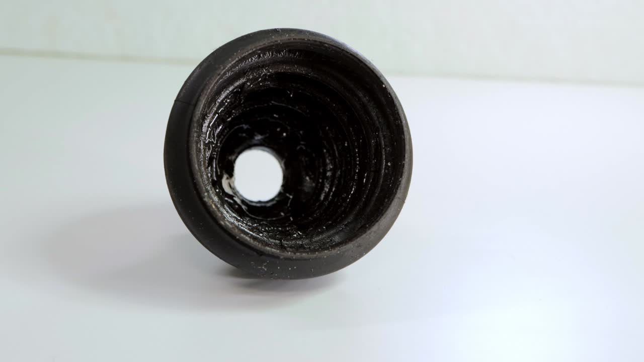 vieja bota de articulación cv que proporciona protección y entrada de suciedad en la articulación de velocidad constante, macro