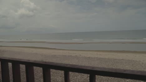 looking at the sea and the clouds from the beach. (slowmotion - angle 009)