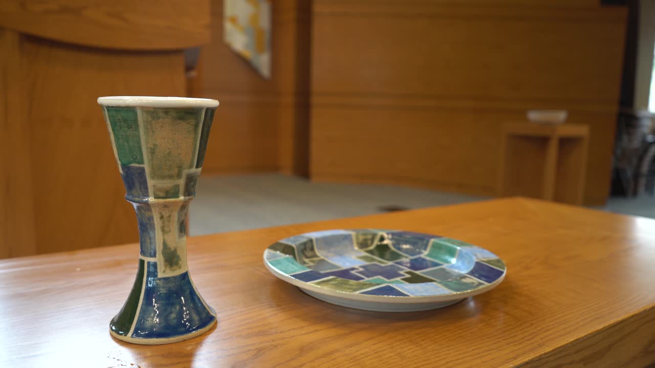 Eucharist Lord's Supper Christian religious church chapel 4k