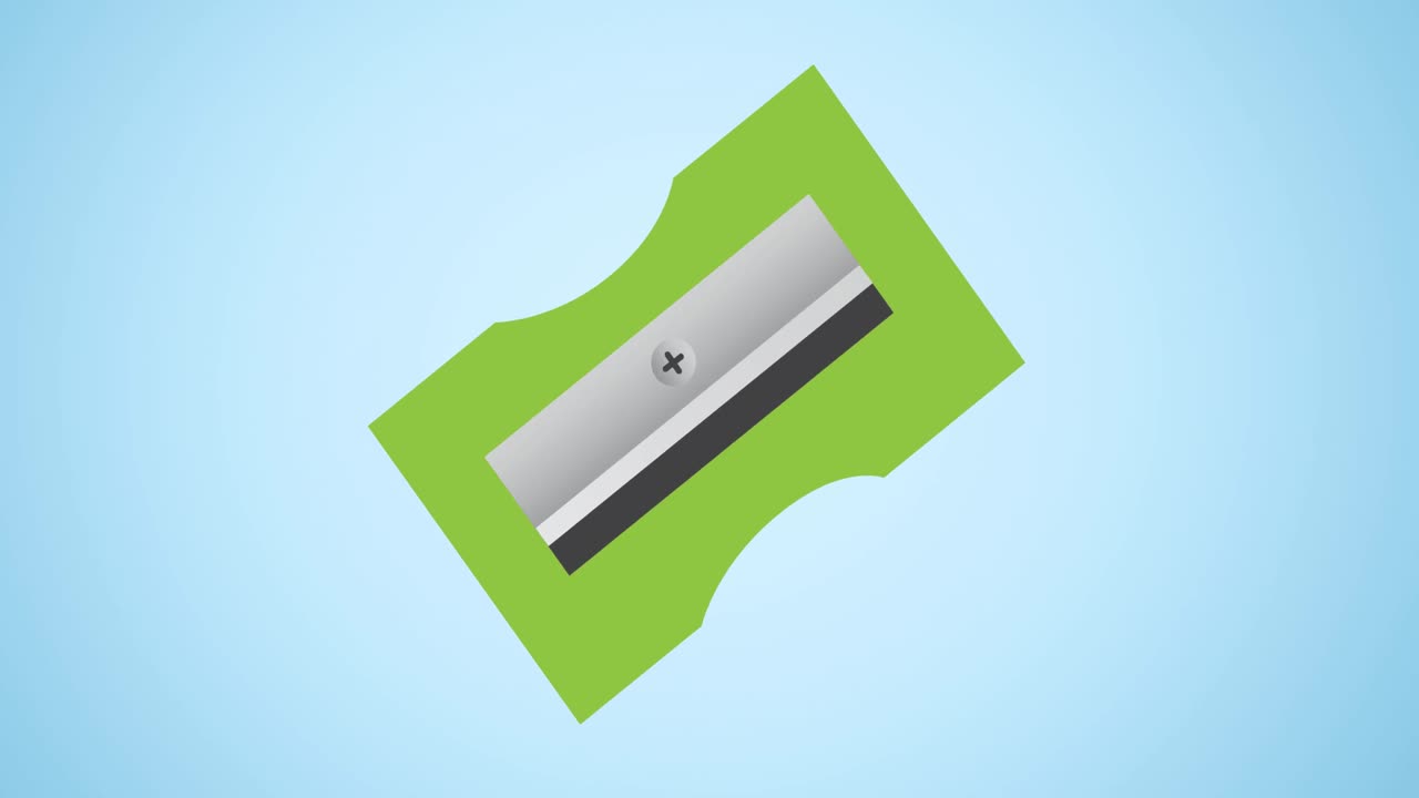 анимация цифрового значка на синем фоне