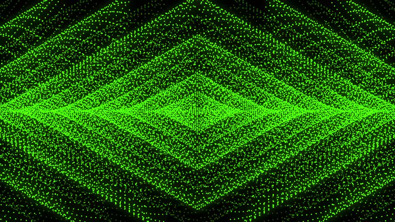 Green color Dot Shape Pattern animation motion graphics