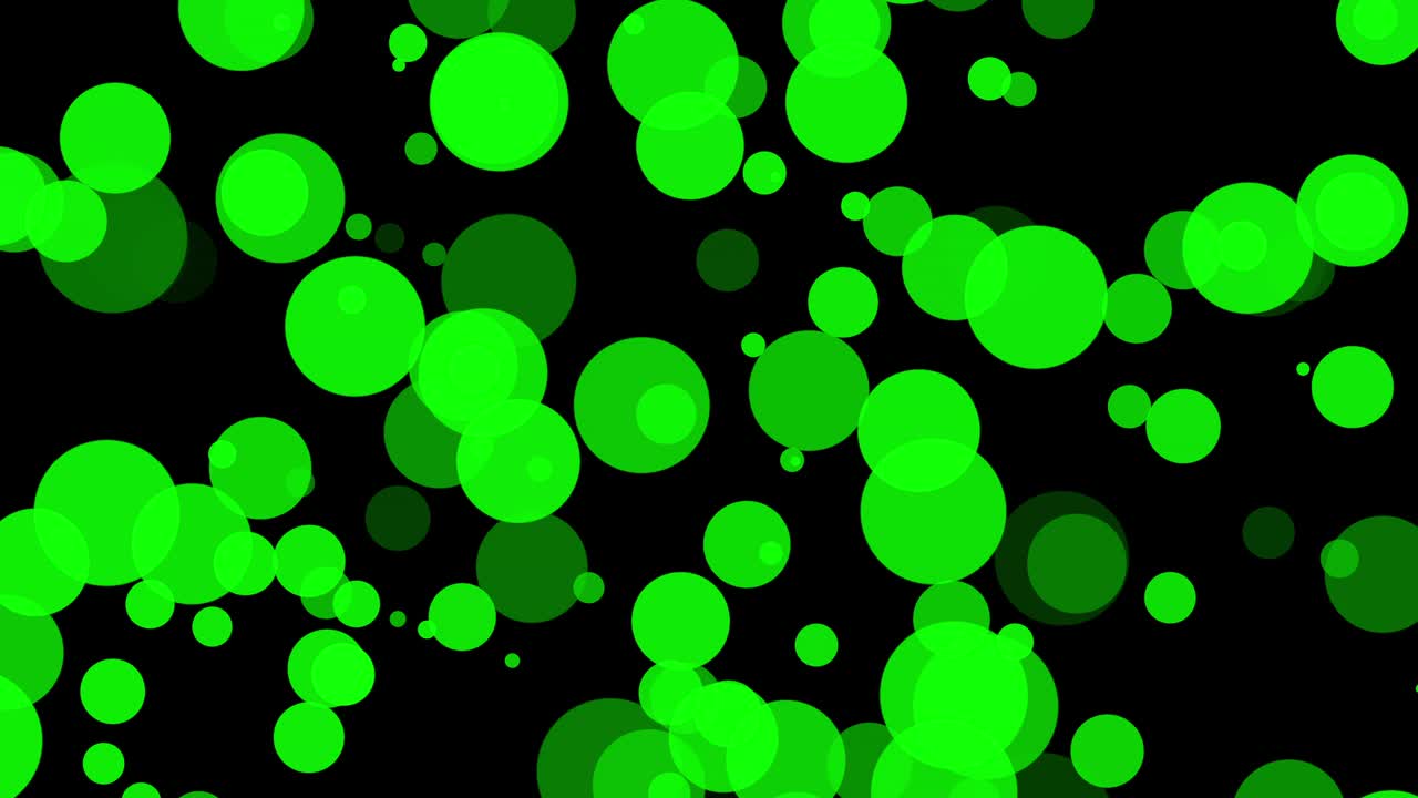 움직이는 원과 함께 검은 바탕