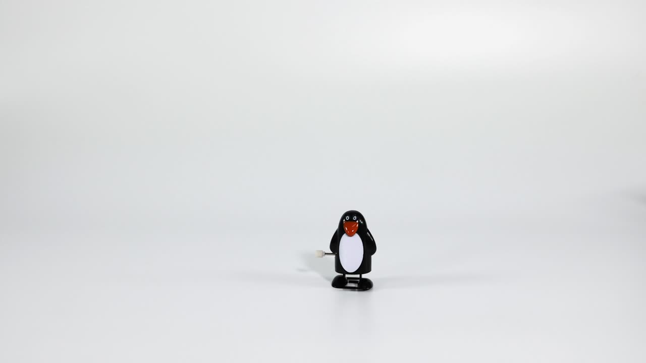 un pingüino solitario camina por una extensión nevada