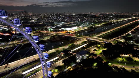 Ferris-Wheel-At-Candido-Portinari-Park-Sao-Paulo-Brazil