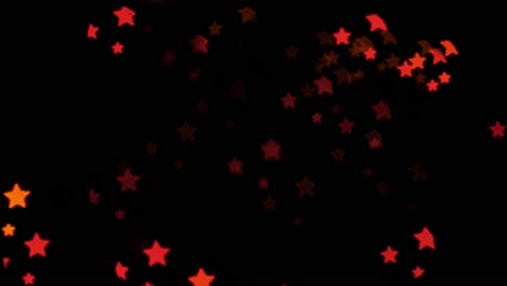 beautiful star shape bokeh from flashing led lights, christmas, winter, holiday or glamour party background concept, copyspace