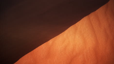 close-up of a desert sand dune