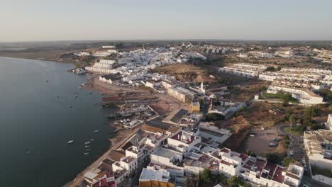 guadiana river beach and ayamonte town, huelva, spain