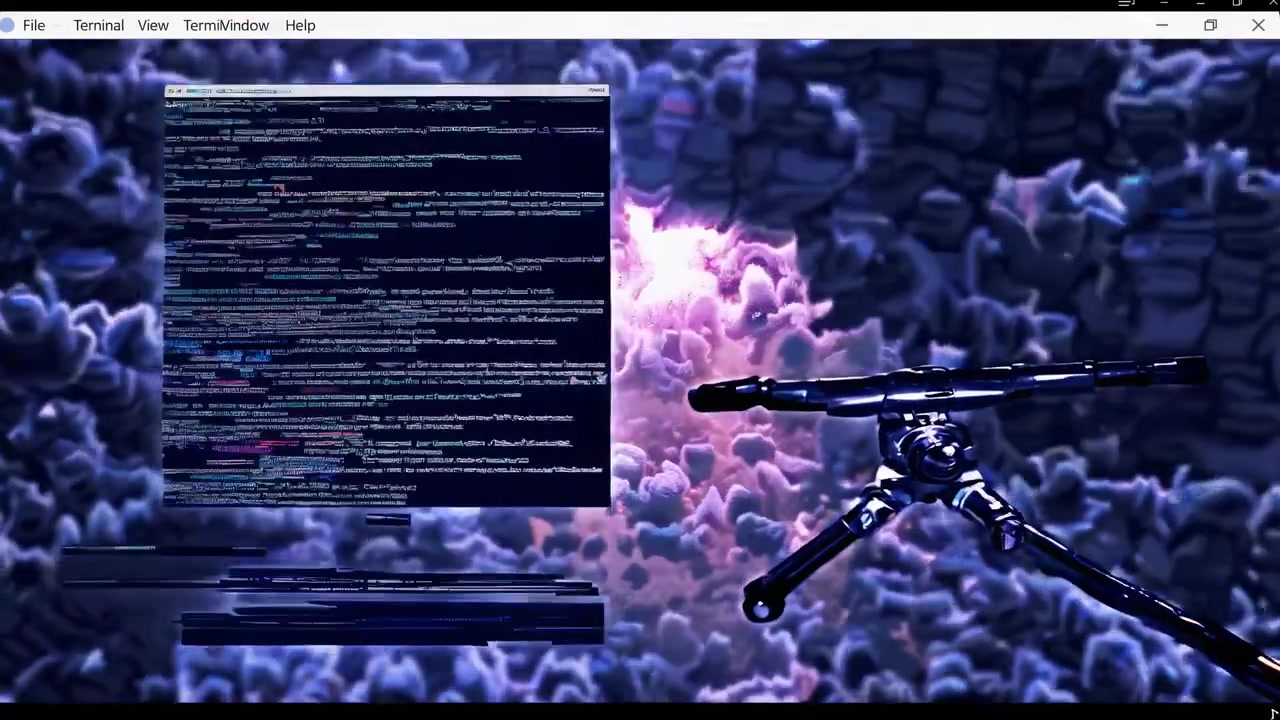 Abstract Digital Code and Glitch Effect Animation