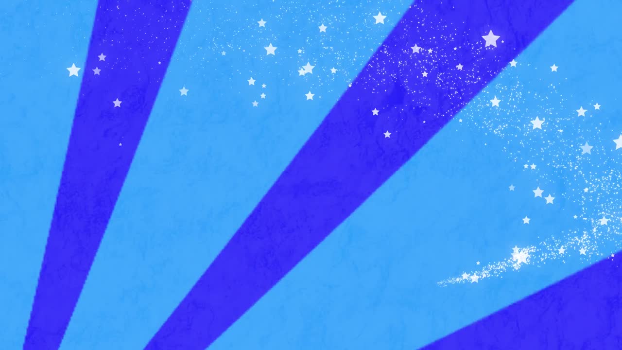 회전하는 줄무 ⁇  파란색 배경에 나타나는 별의 애니메이션
