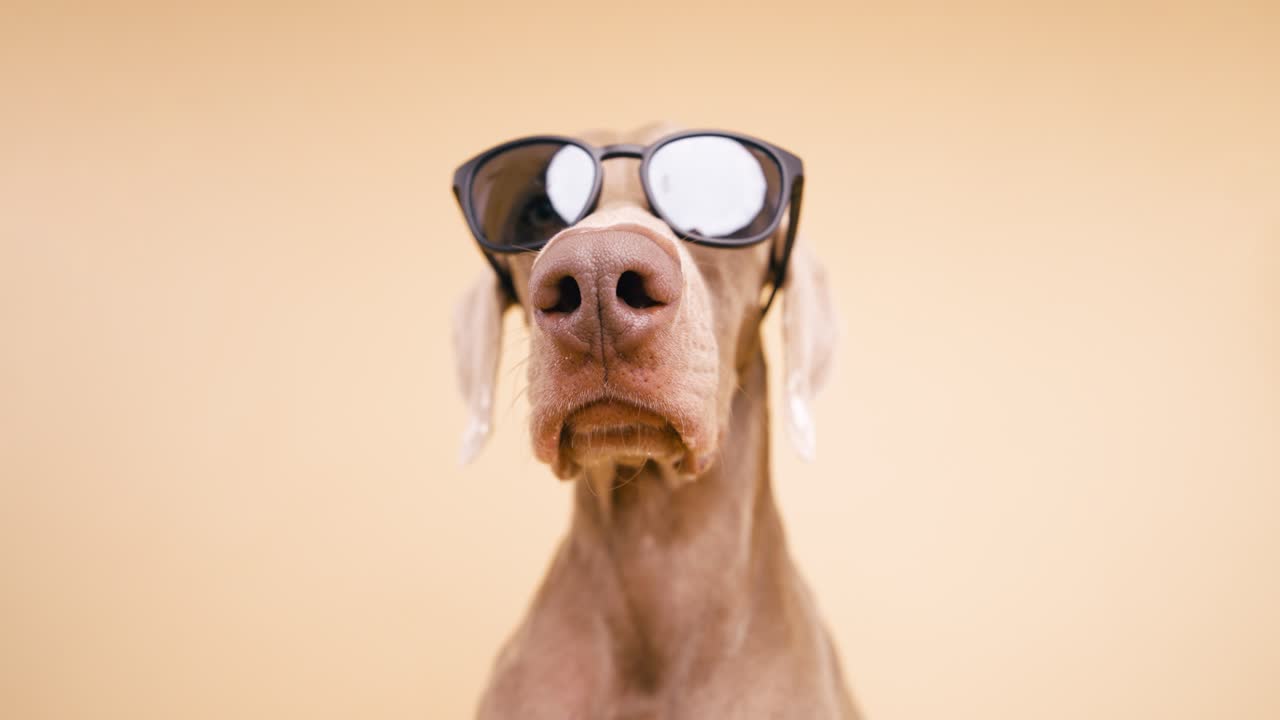 perro con gafas de sol