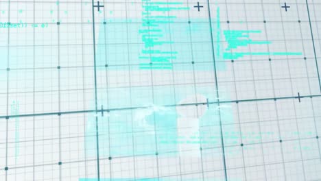 Animation of data processing over grid