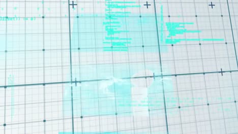 animation of data processing over grid