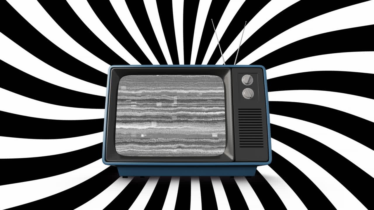 viejas líneas de televisión y diagonales