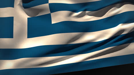 large greece national flag waving