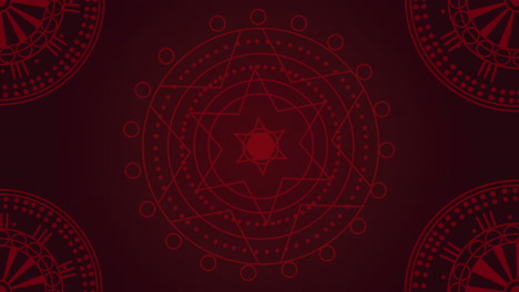 madalas pattern in red background