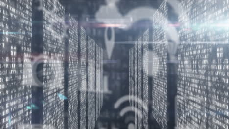 animazione di dati con processori informatici in background