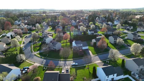 Beautiful-American-neighborhood-in-spring