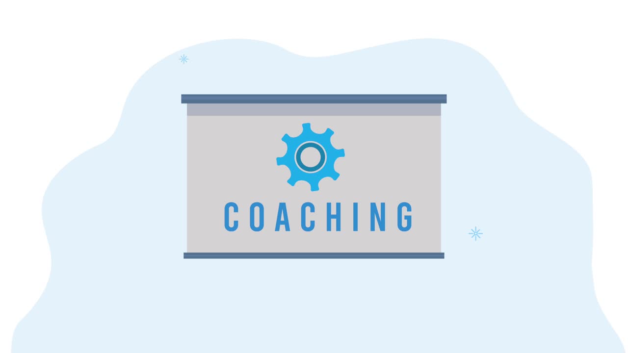 카드보드 애니메이션으로 문자를 코칭하는 것