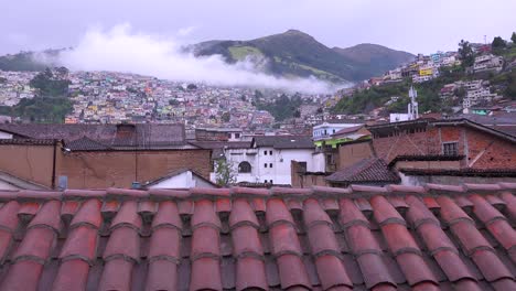 a rooftop overview of the city of quito ecuador