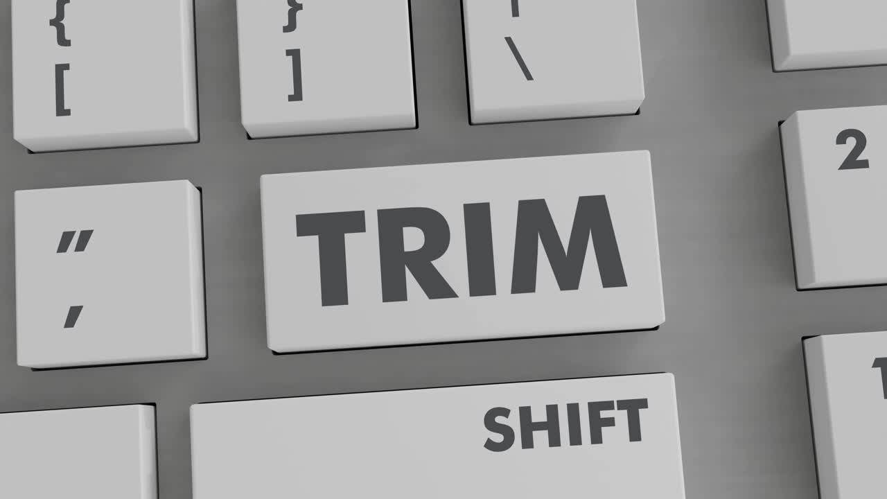 TRIM BUTTON PRESSING ON KEYBOARD