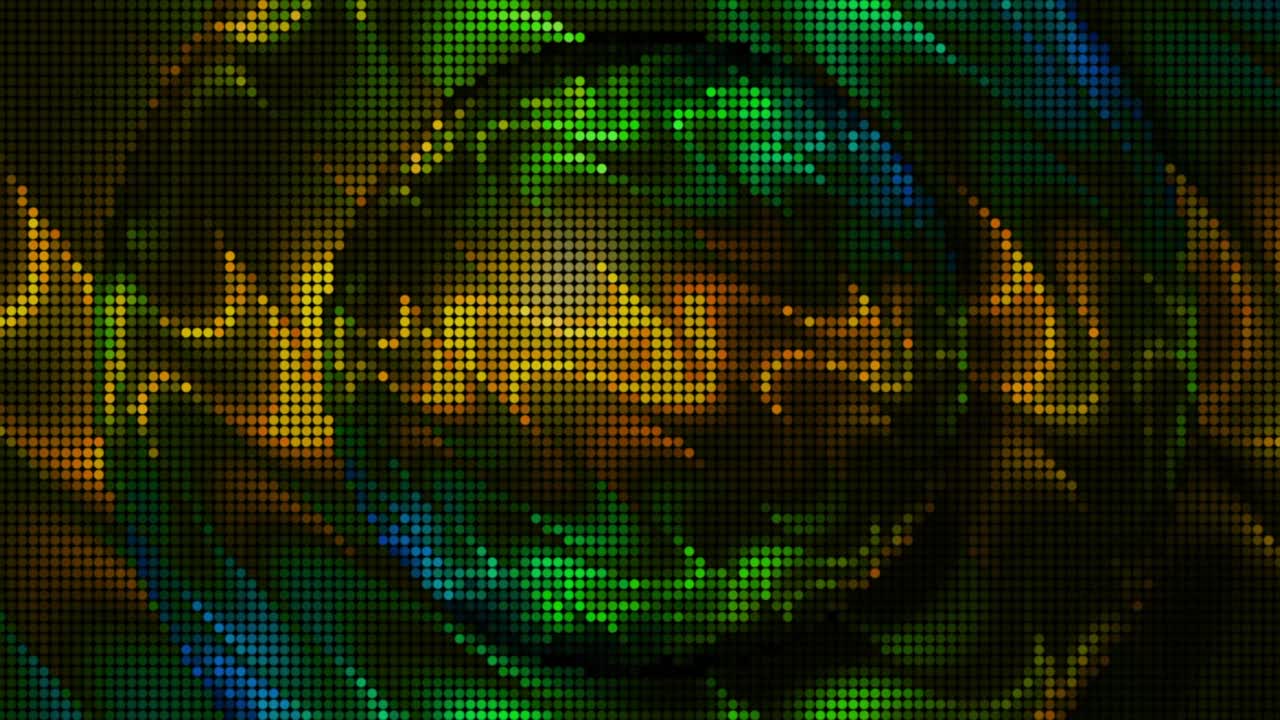 patrón de remolino abstracto en verde, amarillo y azul